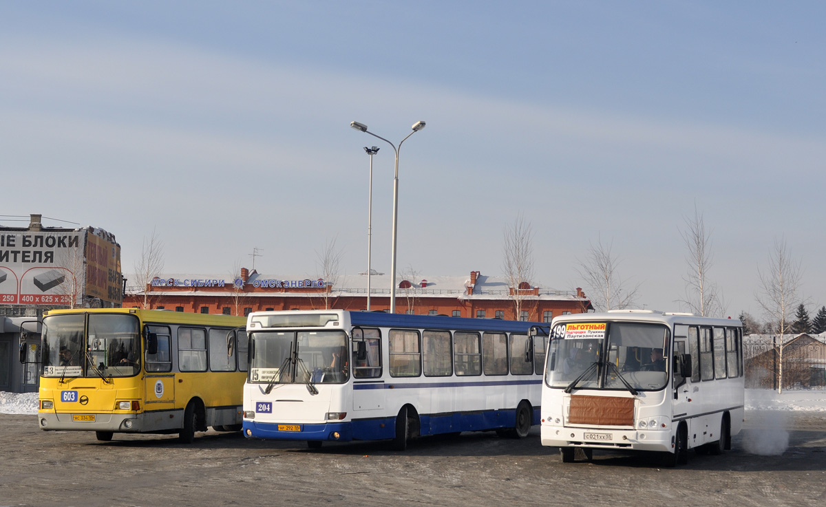 Omsk region, PAZ-320302-08 # С 021 ХХ 55; Omsk region — Bus stops