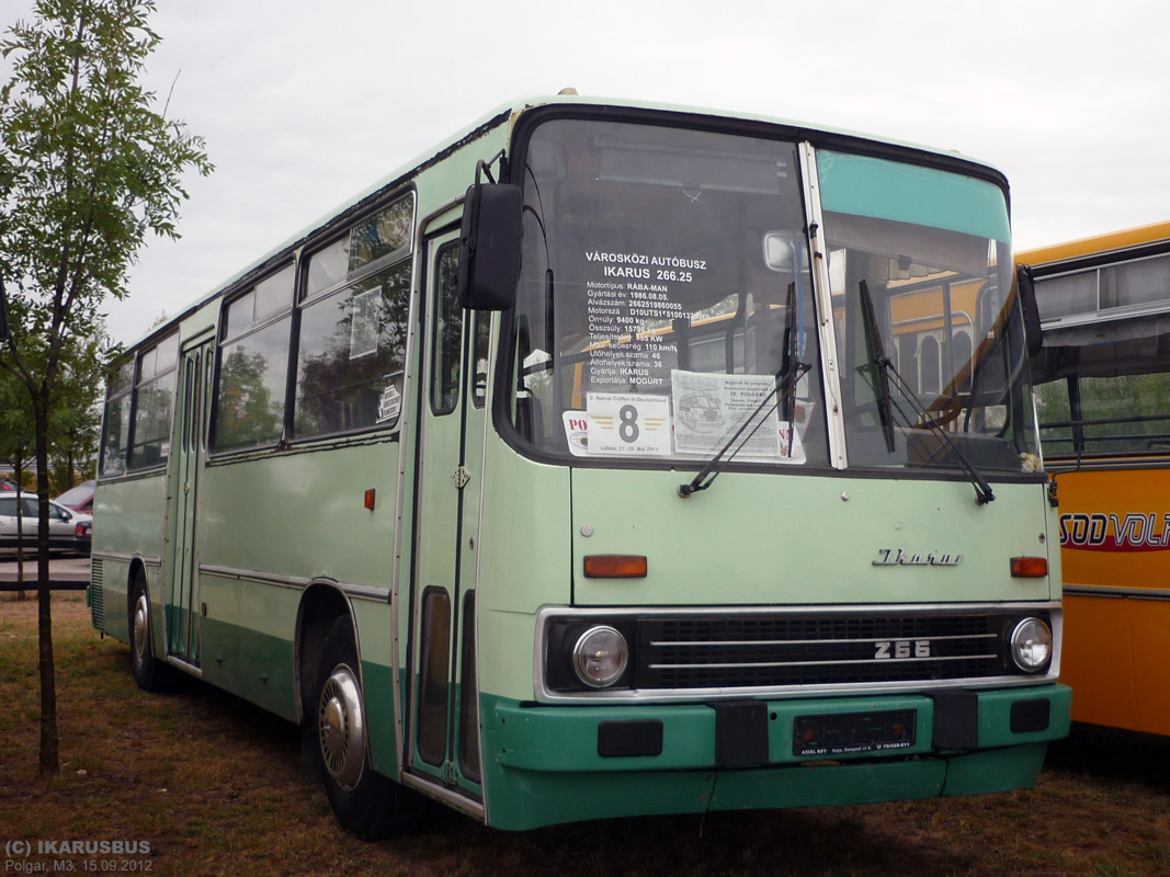 Hungary, Ikarus 266.25 # P-02371 11; Hungary — V. Nemzetközi Ikarus, Csepel és Veteránjármű Találkozó, Polgár (2012)