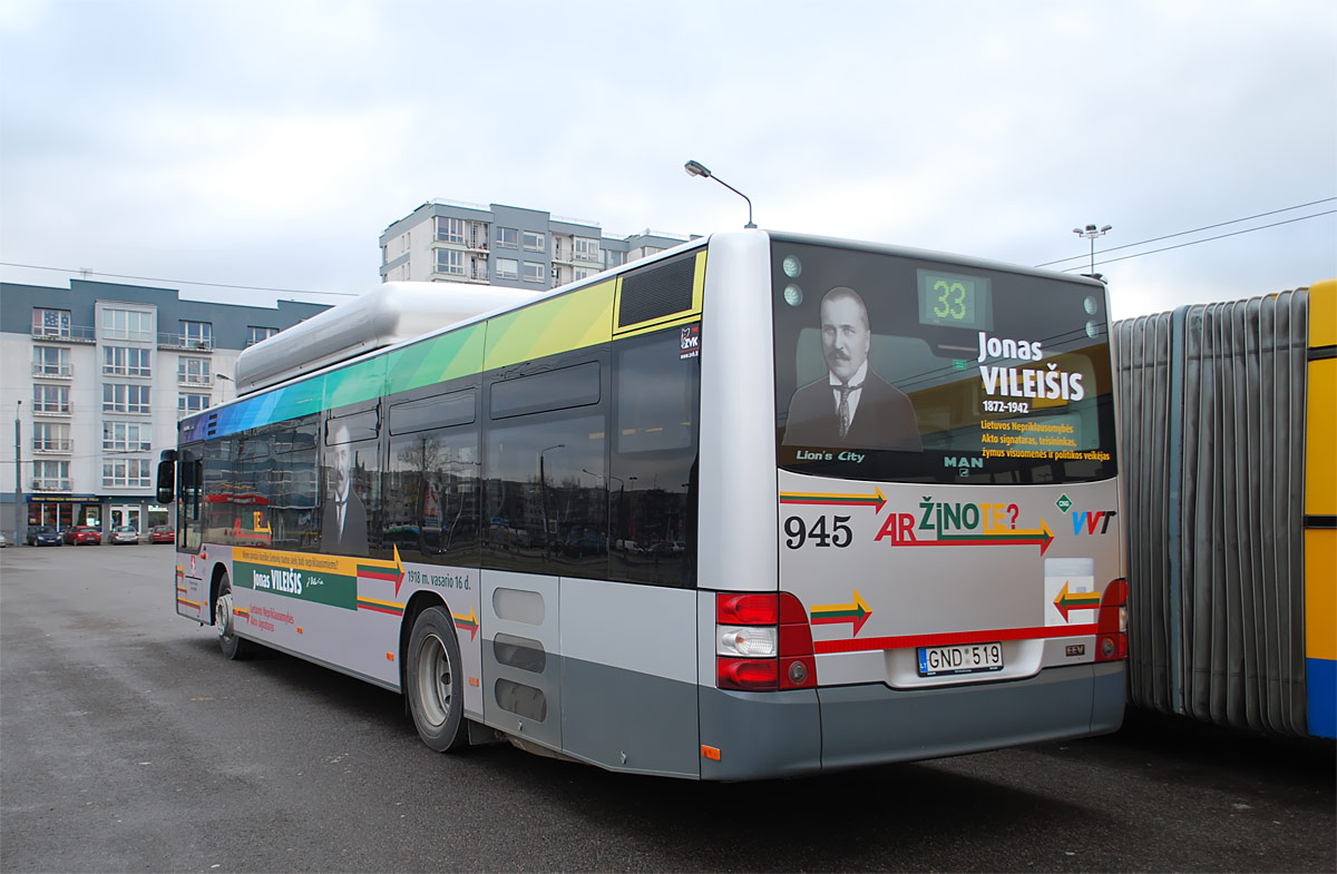 Литва, MAN A21 Lion's City NL273 CNG № 945