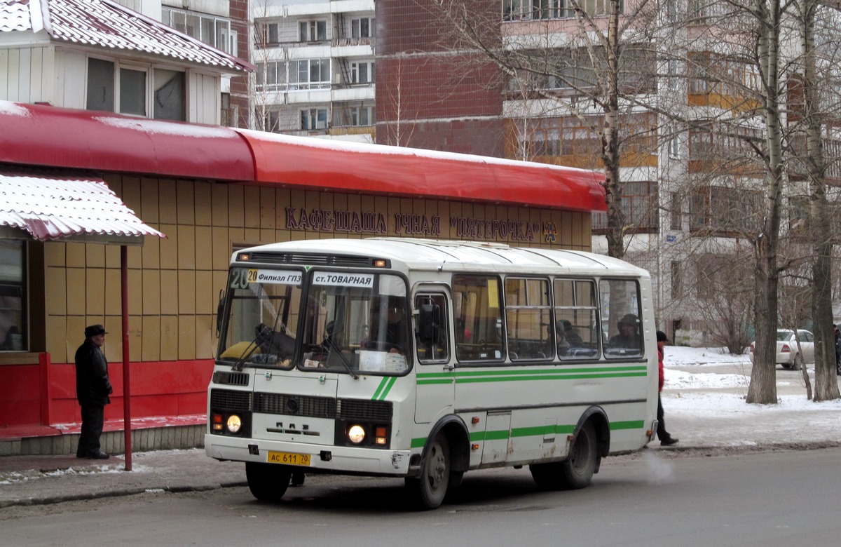 Томская область, ПАЗ-32054 № АС 611 70