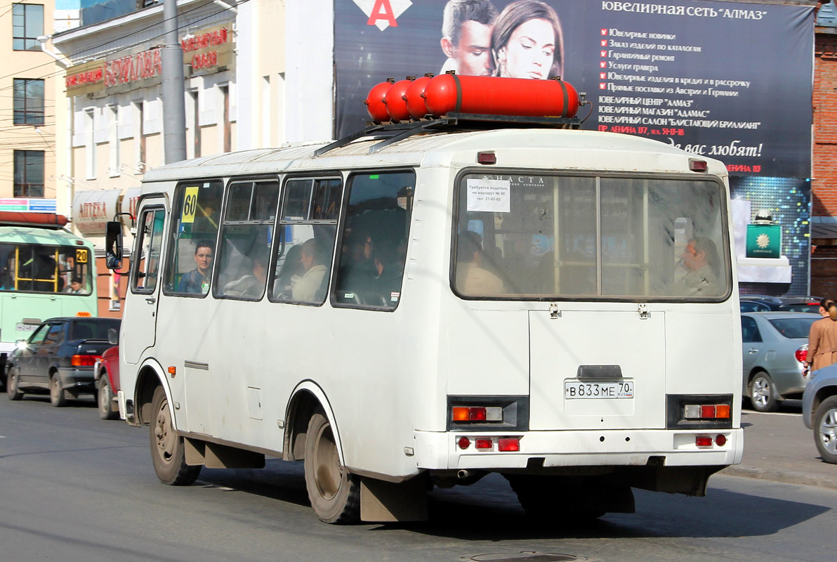 Томська область, ПАЗ-32051-110 № В 833 МЕ 70