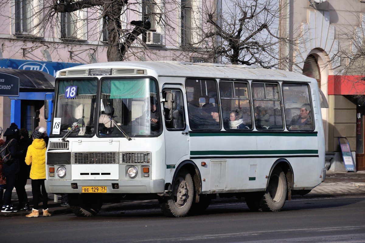 Тульская область, ПАЗ-32054 № ВЕ 129 71