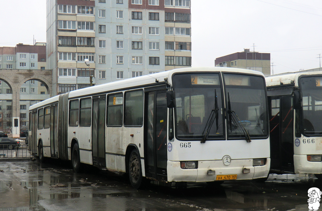 Псковская область, Mercedes-Benz O345G № 665