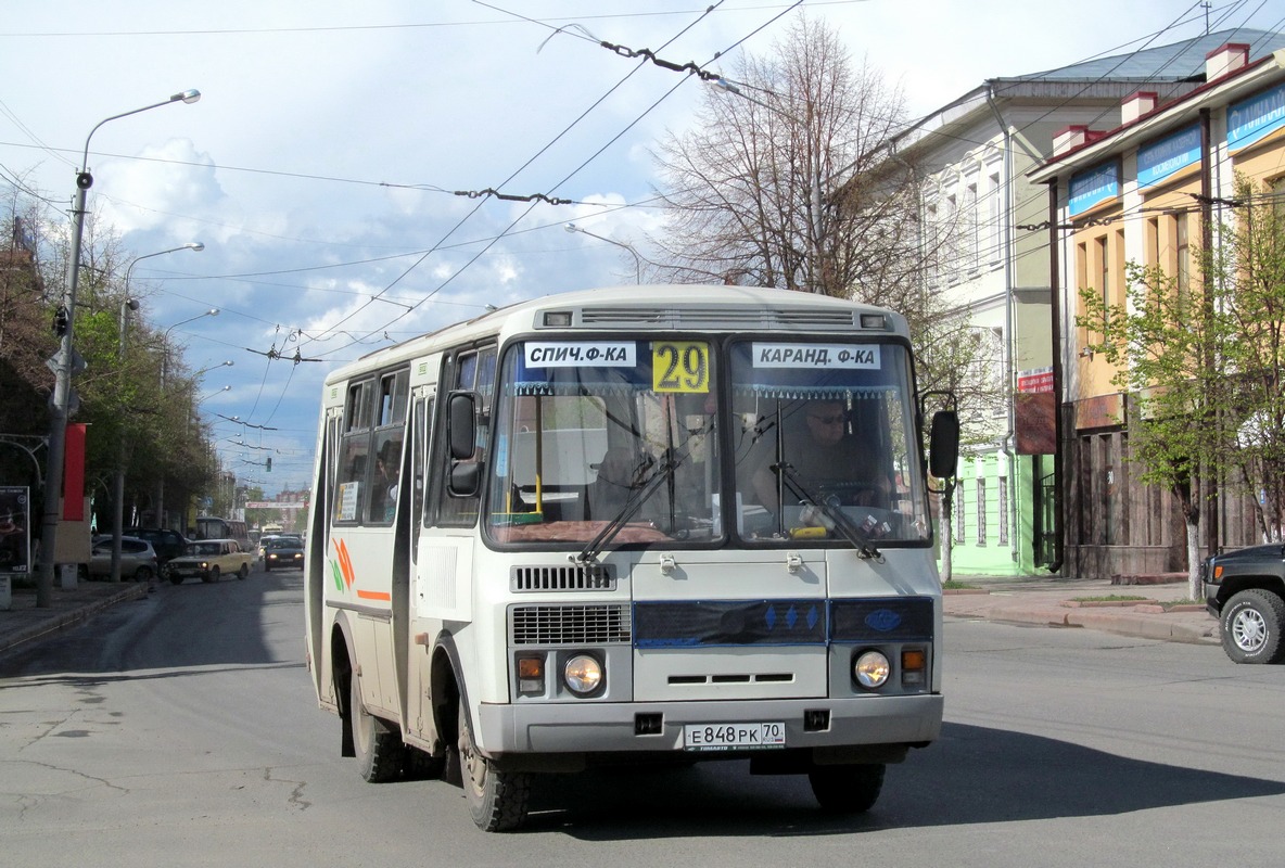 Томская область, ПАЗ-32054 № Е 848 РК 70