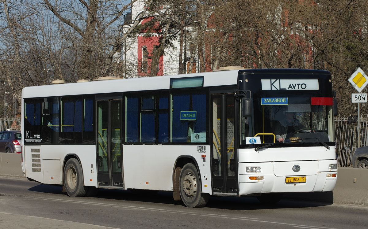 Москва, Yutong ZK6118HGA № ЕЕ 803 77