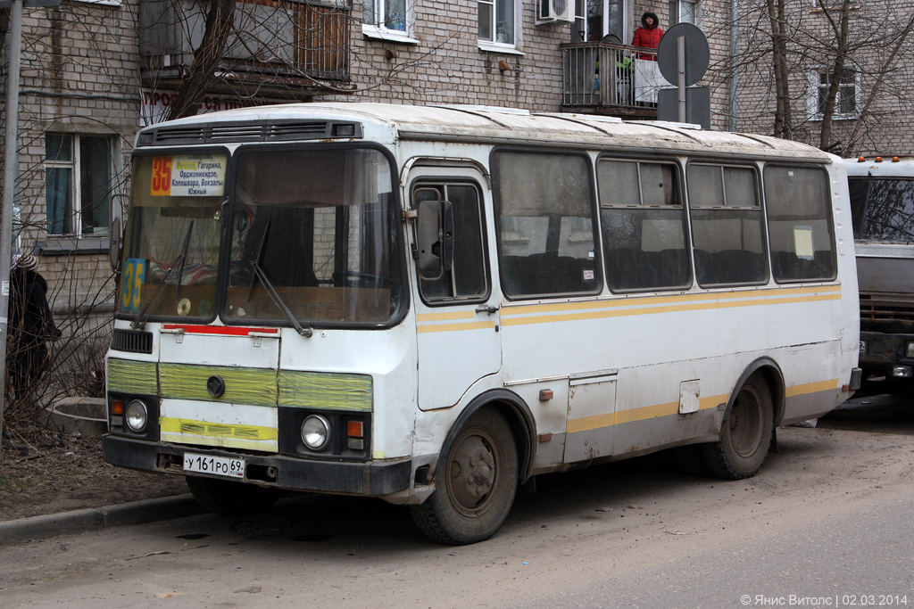 Тверская область, ПАЗ-3205-110 № У 161 РО 69