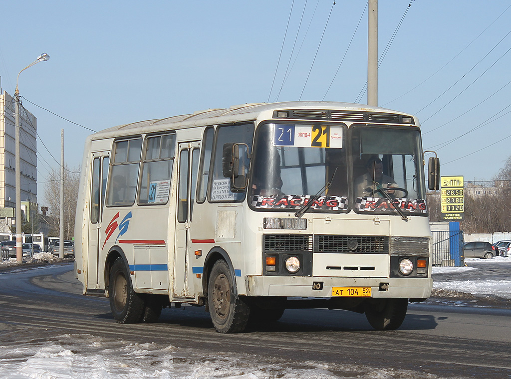 Нижегородская область, ПАЗ-32054 № АТ 104 52