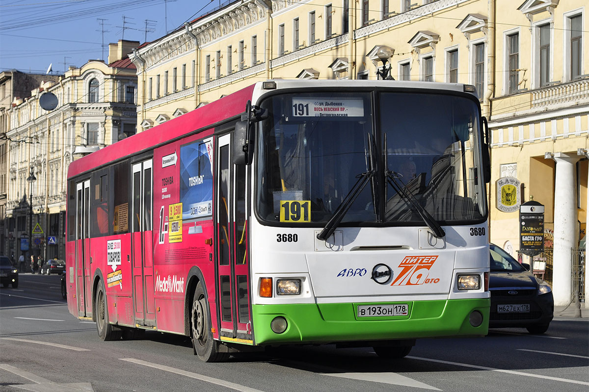 Санкт-Петербург, ЛиАЗ-5293.60 № 3680