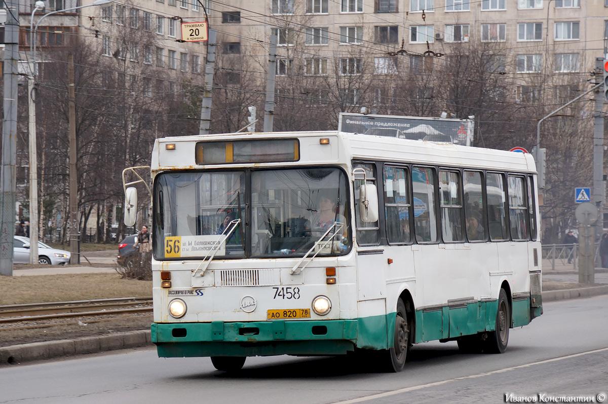 Санкт-Петербург, ЛиАЗ-5256.25 № 7458