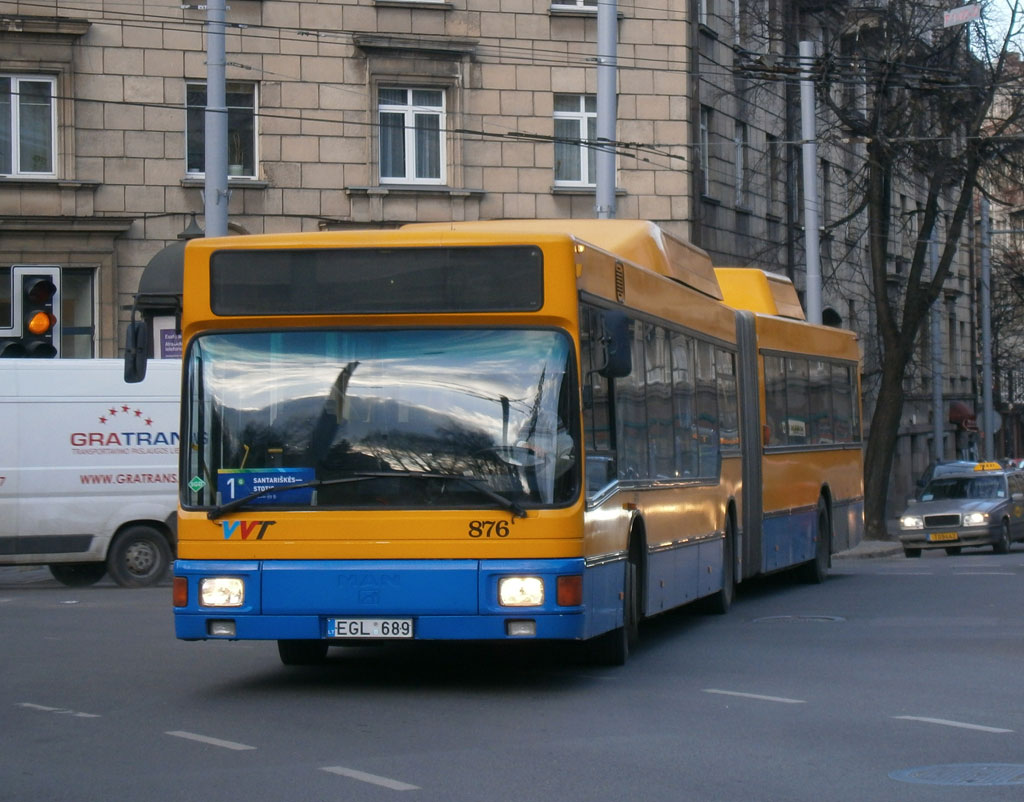 Литва, MAN A18 NG232 CNG № 876