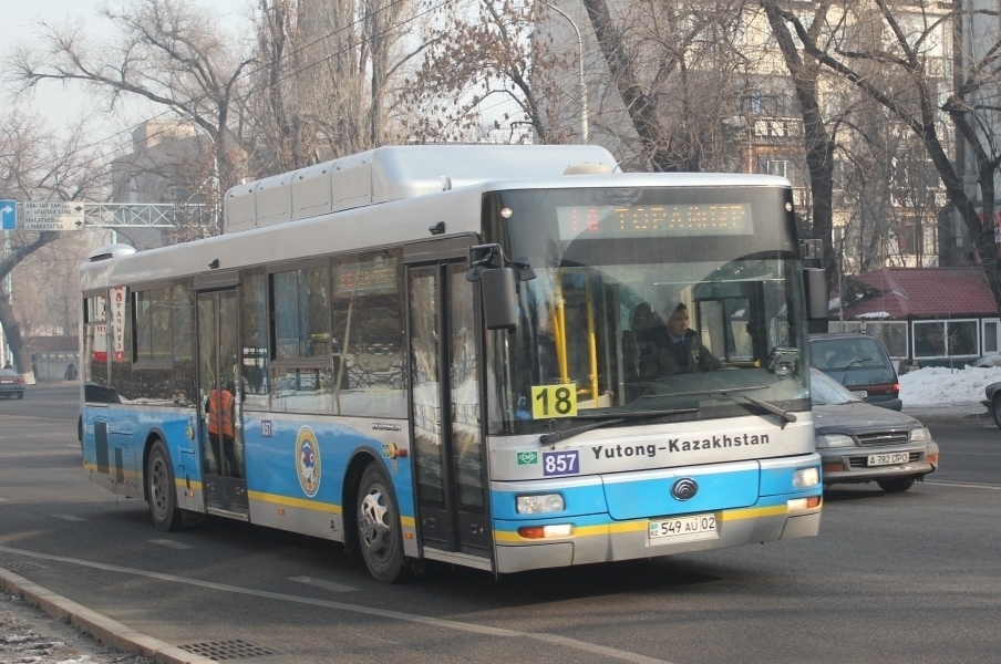 Алматы, Yutong ZK6118HGA № 857