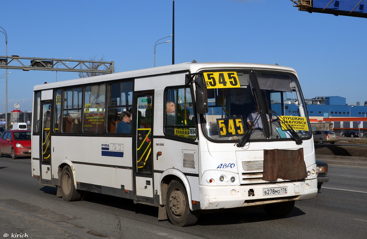 Санкт-Петербург, ПАЗ-320412-05 № 7654