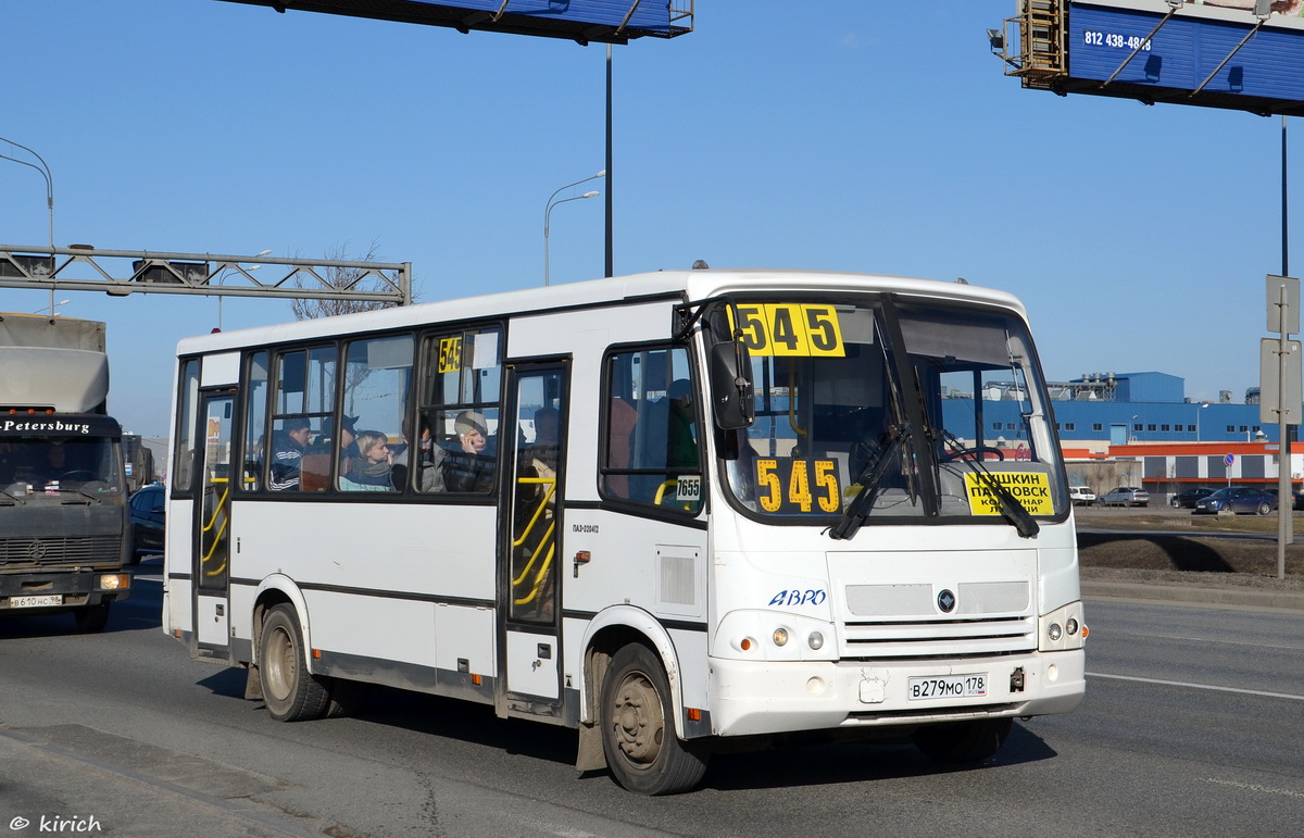 Санкт-Петербург, ПАЗ-320412-05 № 7655