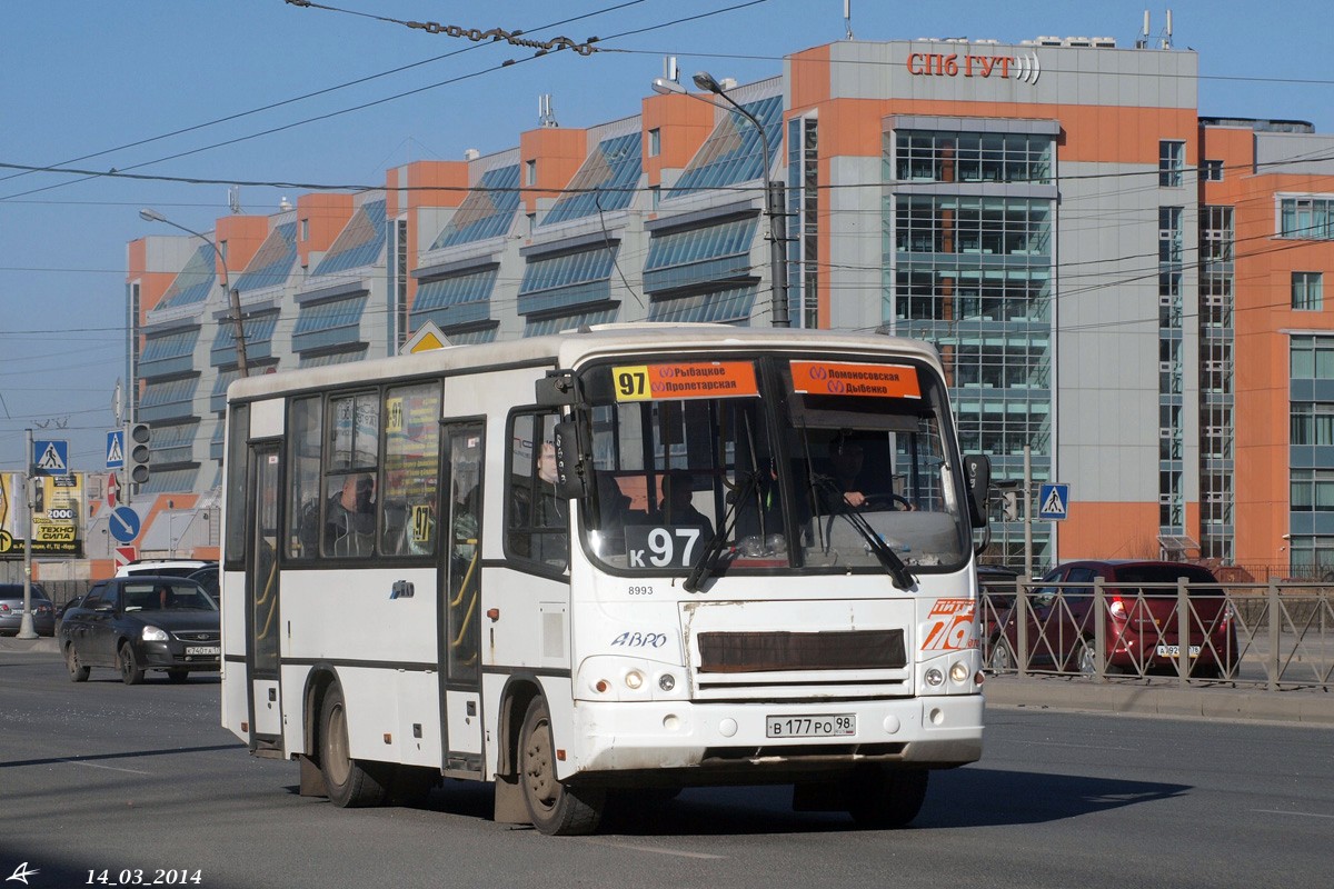 Санкт-Петербург, ПАЗ-320402-05 № 8993