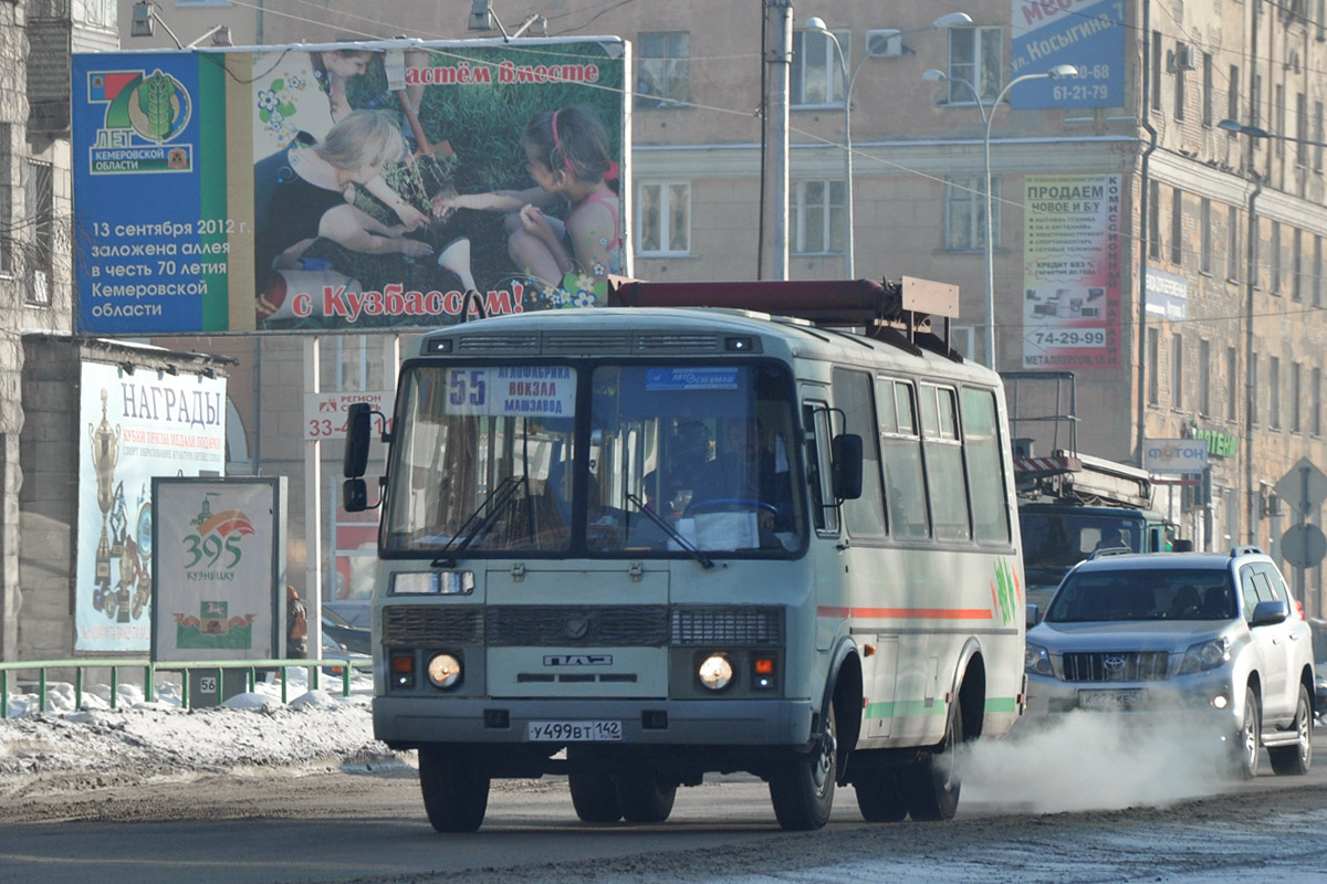 Кемеровская область - Кузбасс, ПАЗ-32054 № У 499 ВТ 142