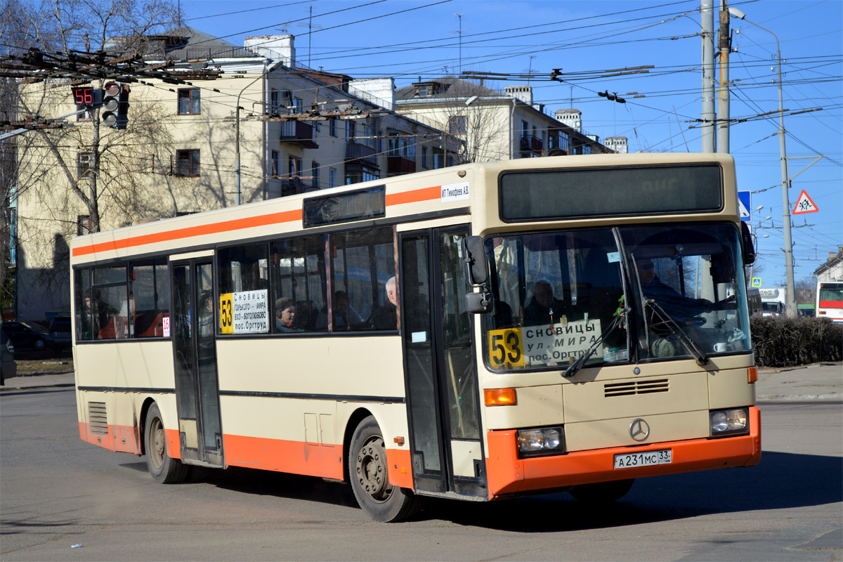 Владимирская область, Mercedes-Benz O405 № А 231 МС 33