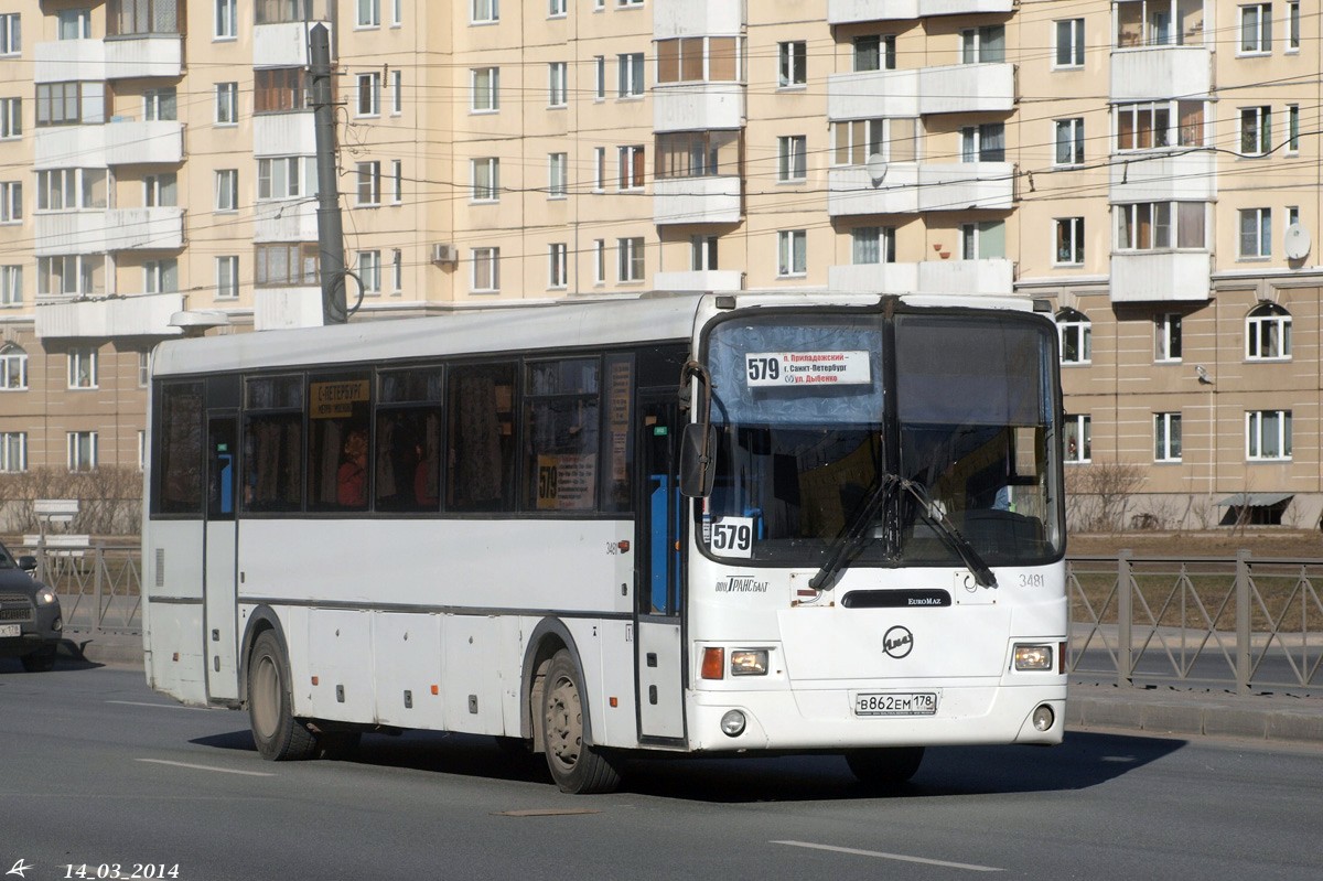 Санкт-Петербург, ЛиАЗ-5256.58 № 3481