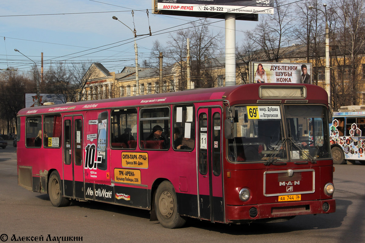 Воронежская область, MAN 789 SÜ240 № АА 744 36