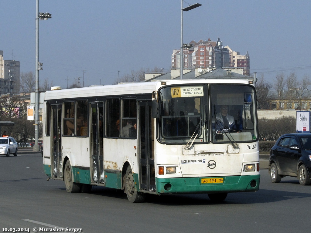 Санкт-Петербург, ЛиАЗ-5256.25 № 7634