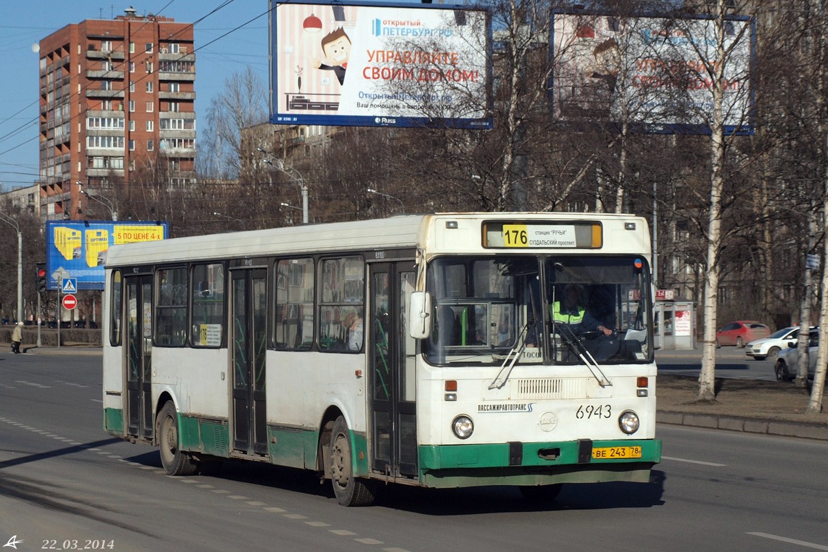 Санкт-Петербург, ЛиАЗ-5256.25 № 6943