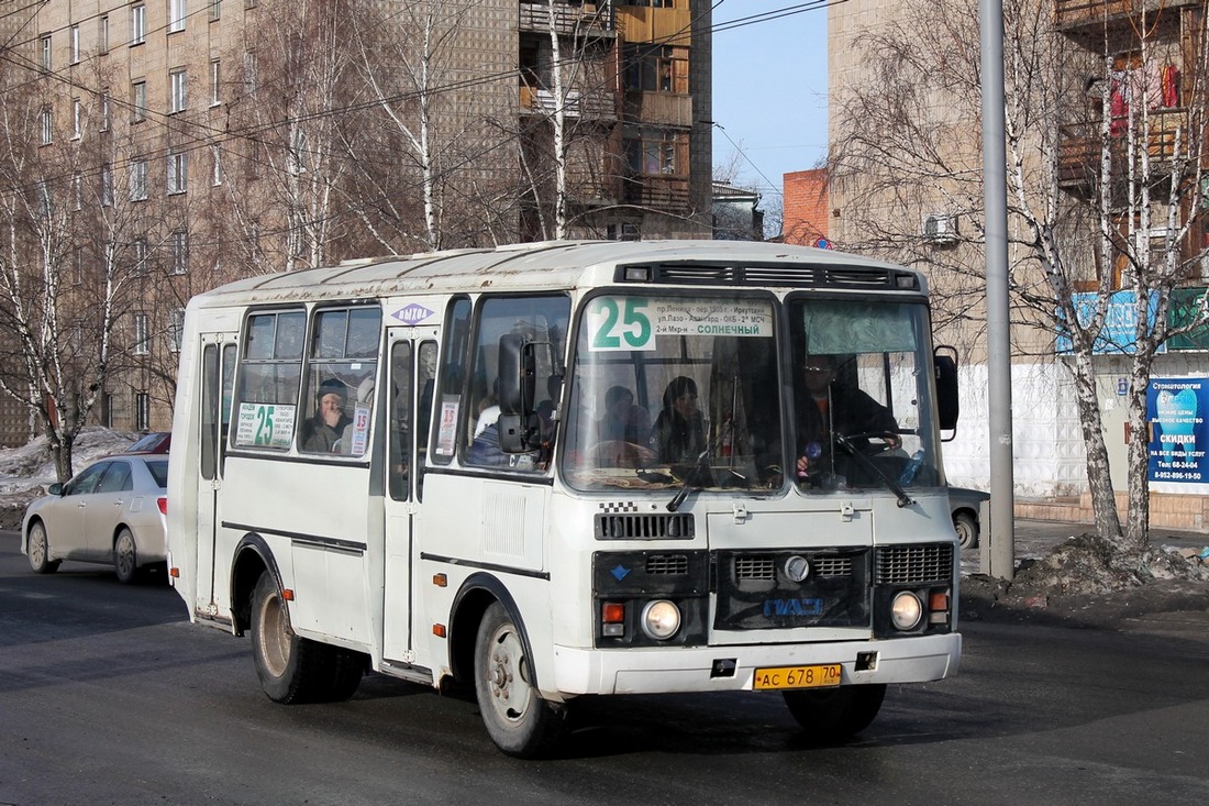 Томская область, ПАЗ-32051-110 № АС 678 70