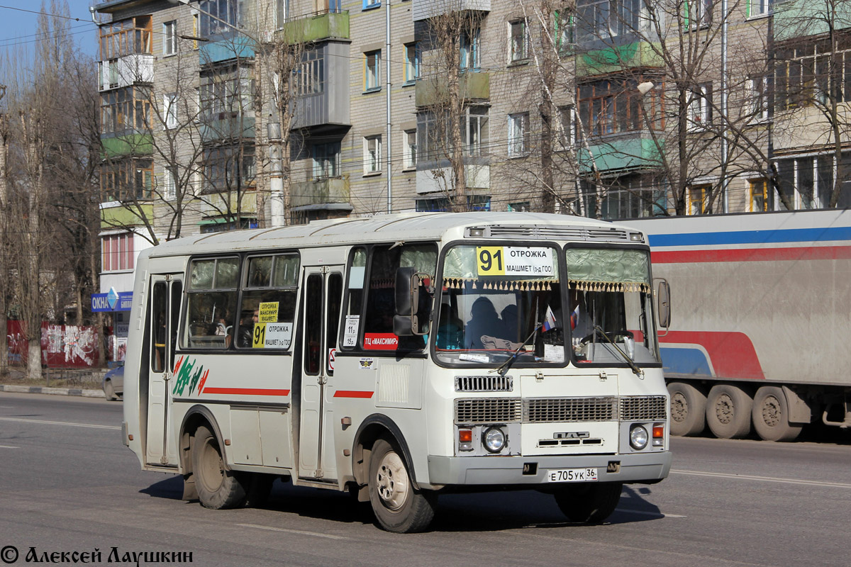 Воронежская область, ПАЗ-32054 № Е 705 УК 36