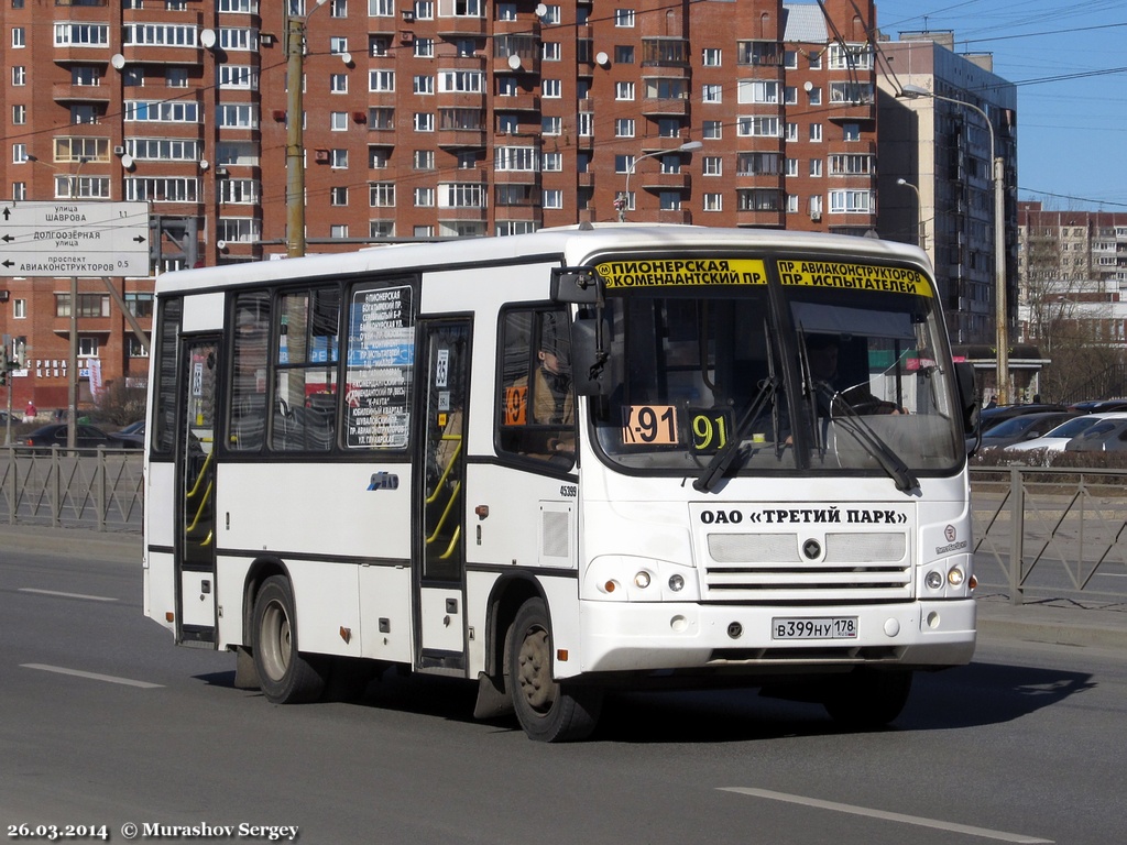 Санкт-Петербург, ПАЗ-320402-05 № В 399 НУ 178