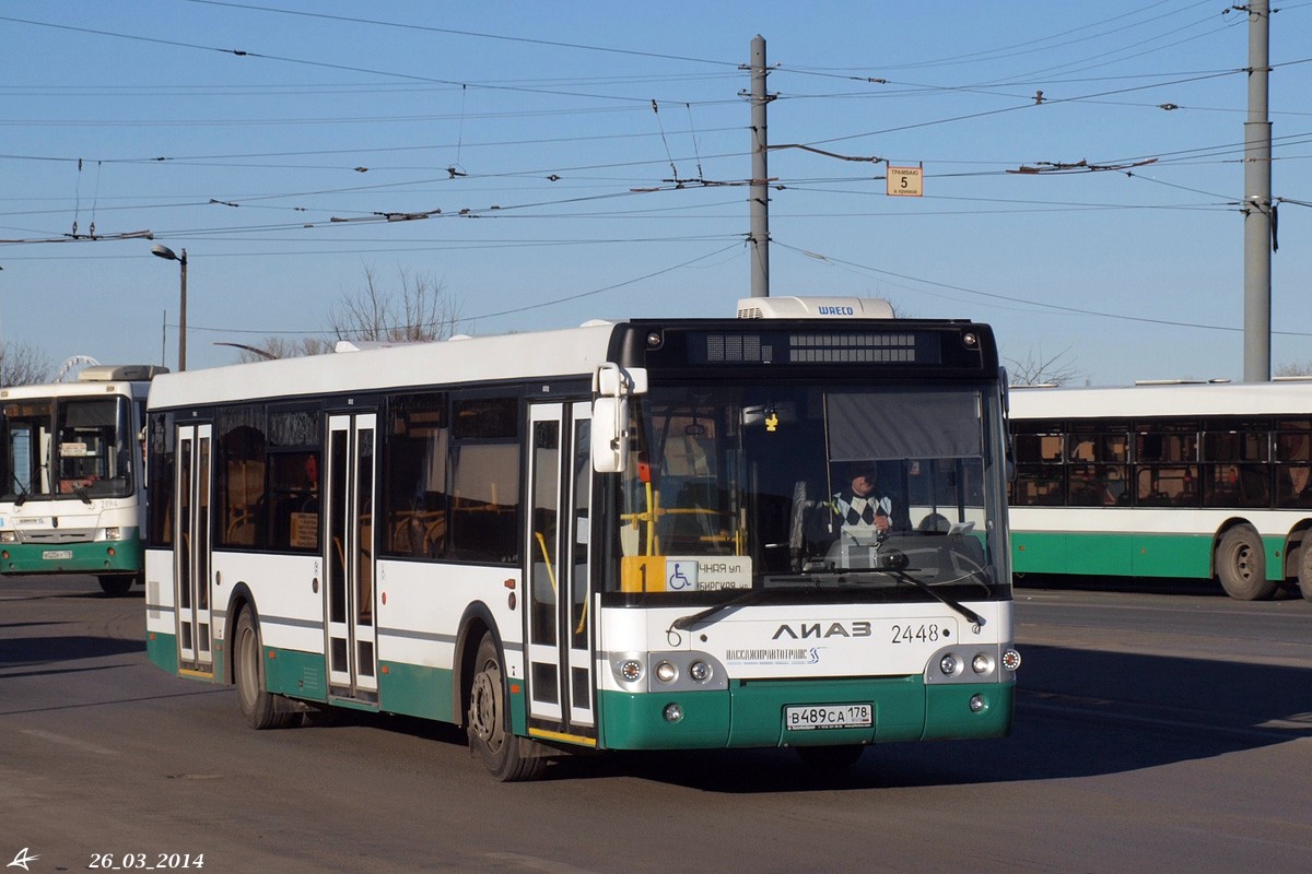 Санкт-Петербург, ЛиАЗ-5292.60 № 2448