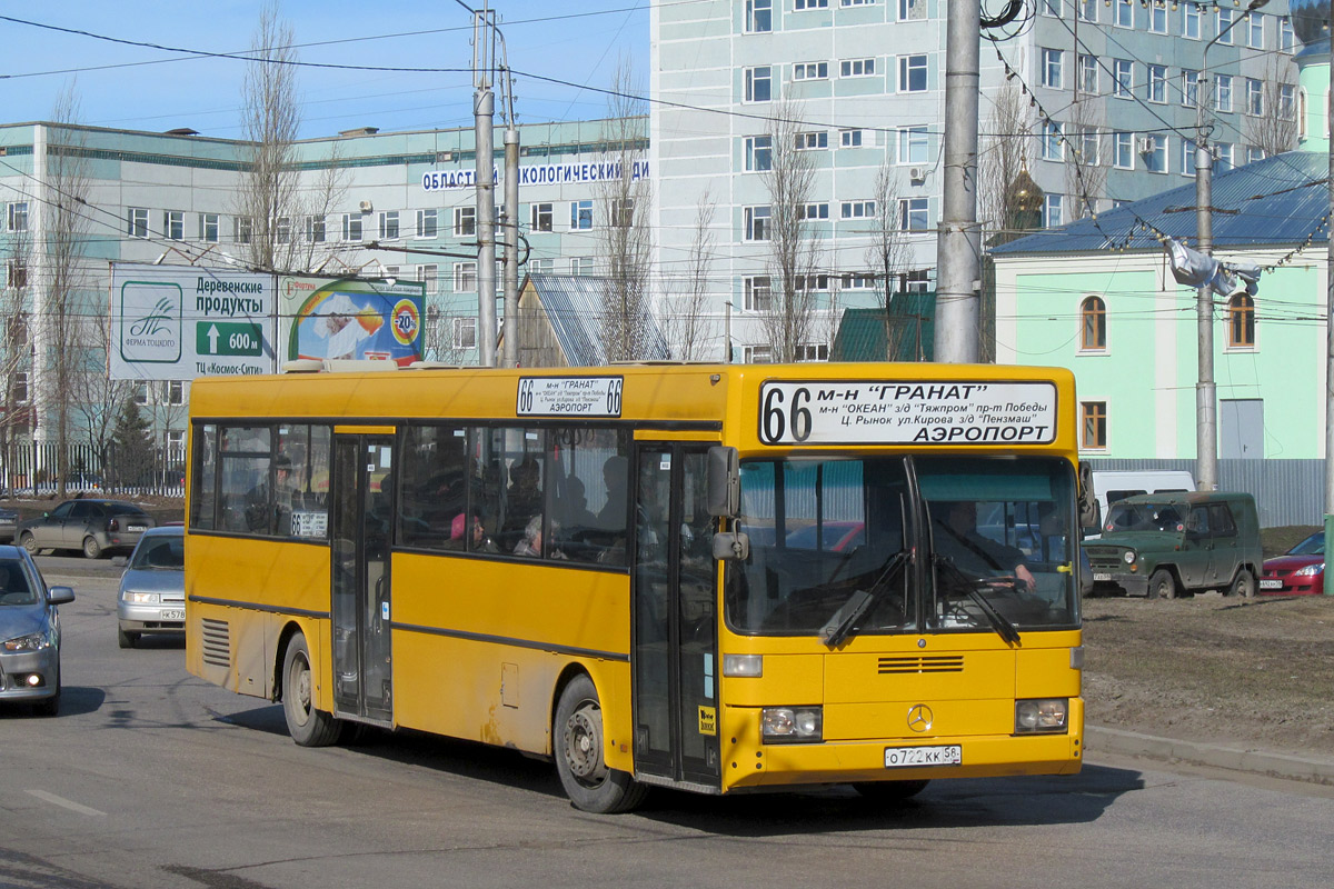 Пензенская область, Mercedes-Benz O405 № О 722 КК 58