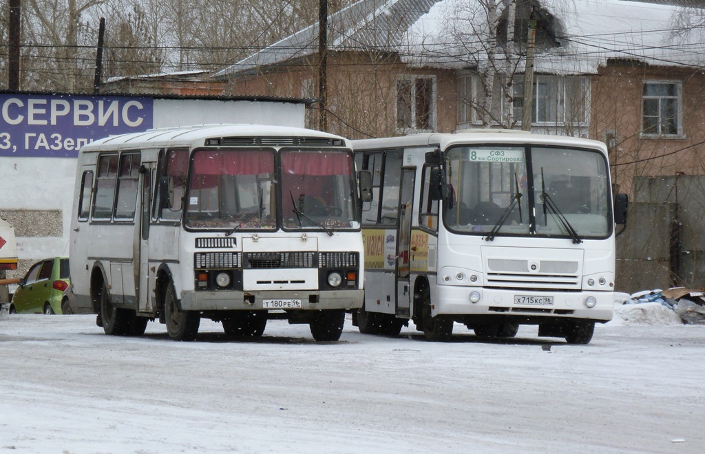 Свердловская область, ПАЗ-32053 № Т 180 РЕ 96; Свердловская область — Разные фотографии