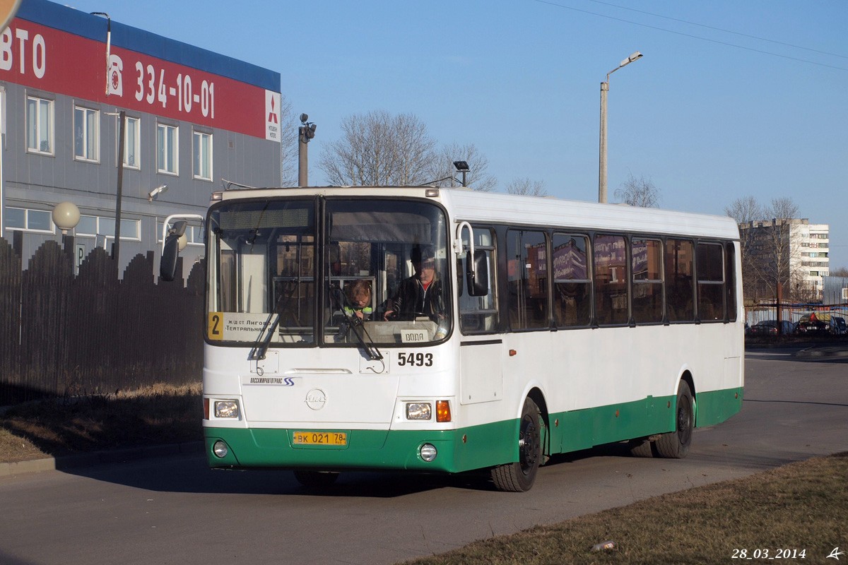 Санкт-Петербург, ЛиАЗ-5256.25 № 5493