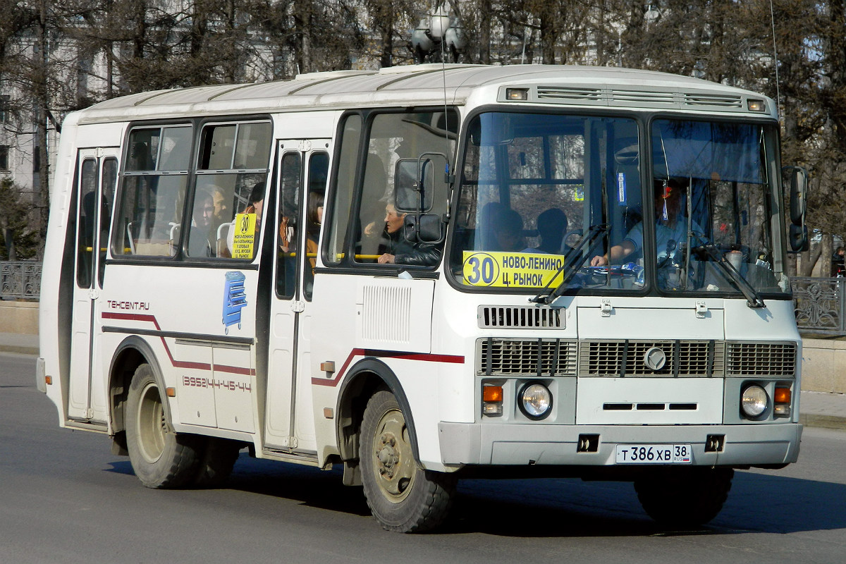 Иркутская область, ПАЗ-32053 № Т 386 ХВ 38