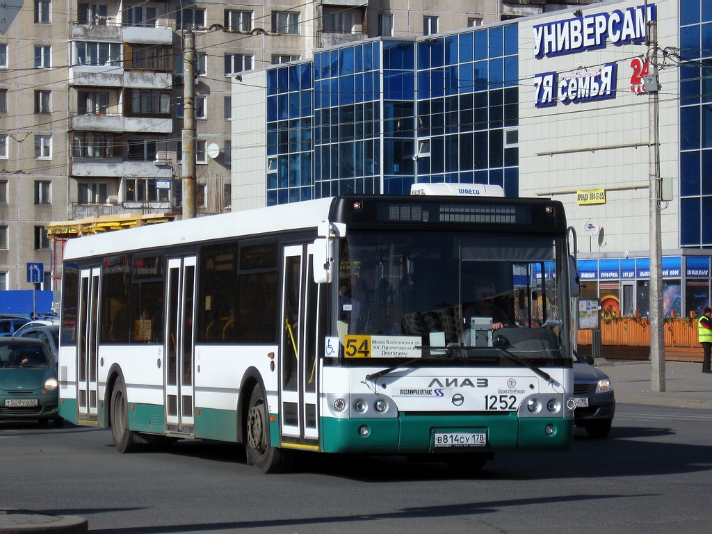 Санкт-Петербург, ЛиАЗ-5292.60 № 1252