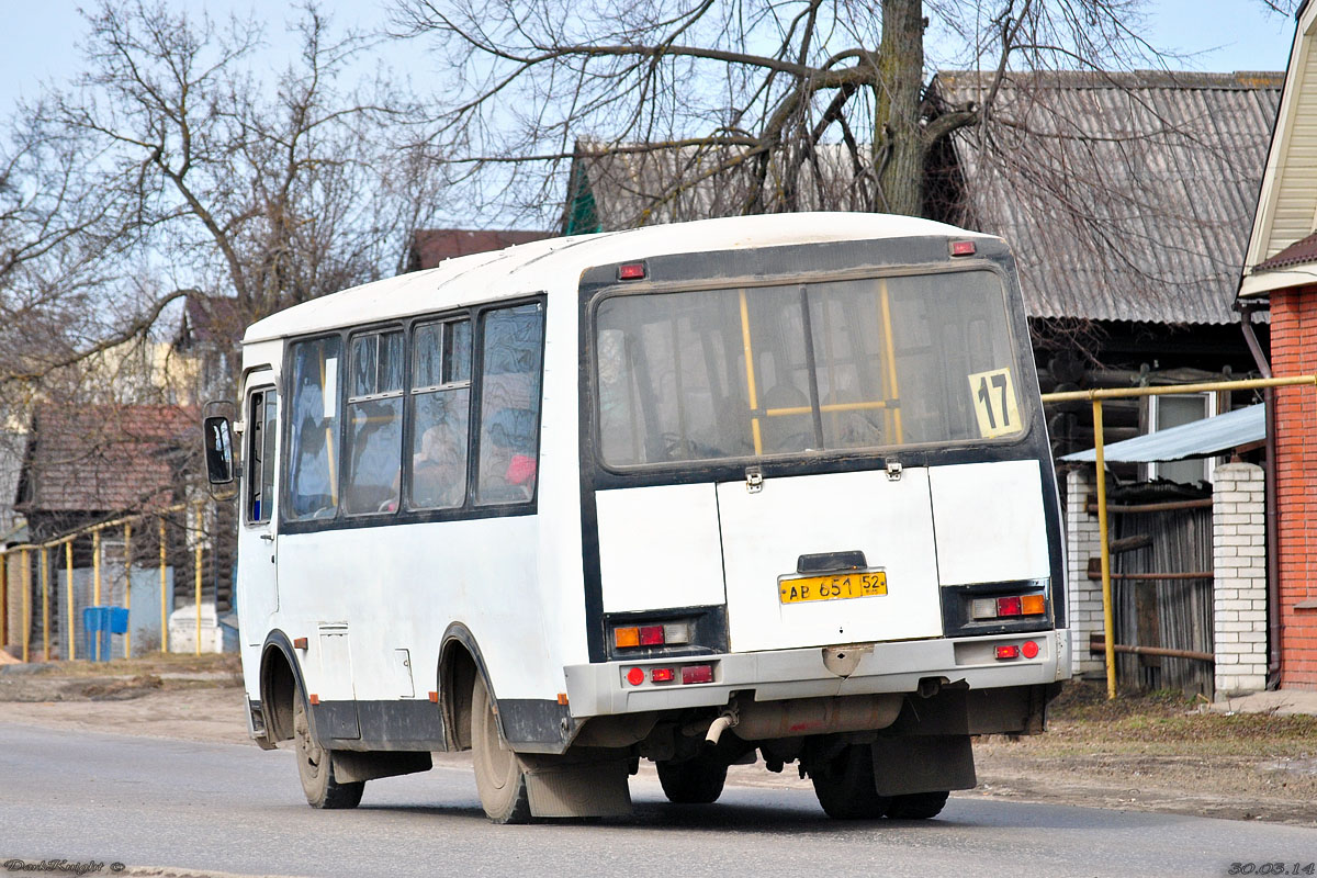 Нижегородская область, ПАЗ-32054 № АВ 651 52