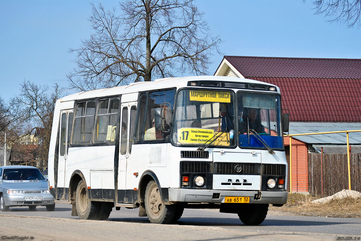 Нижегородская область, ПАЗ-32054 № АВ 651 52