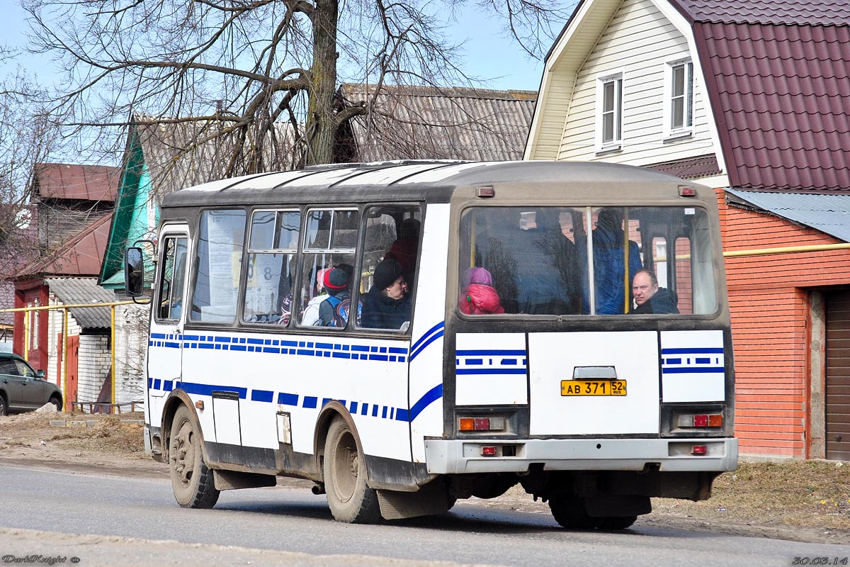 Нижегородская область, ПАЗ-32054-07 № АВ 371 52