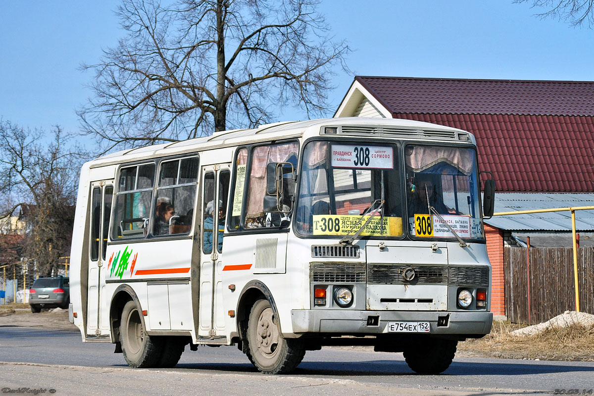 Нижегородская область, ПАЗ-32054 № Е 754 ЕХ 152