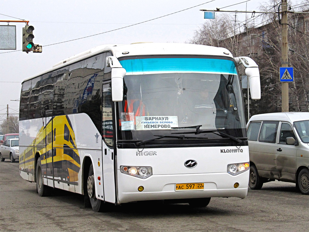 Алтайский край, Higer KLQ6119TQ № АС 597 22 — Фото — Автобусный транспорт