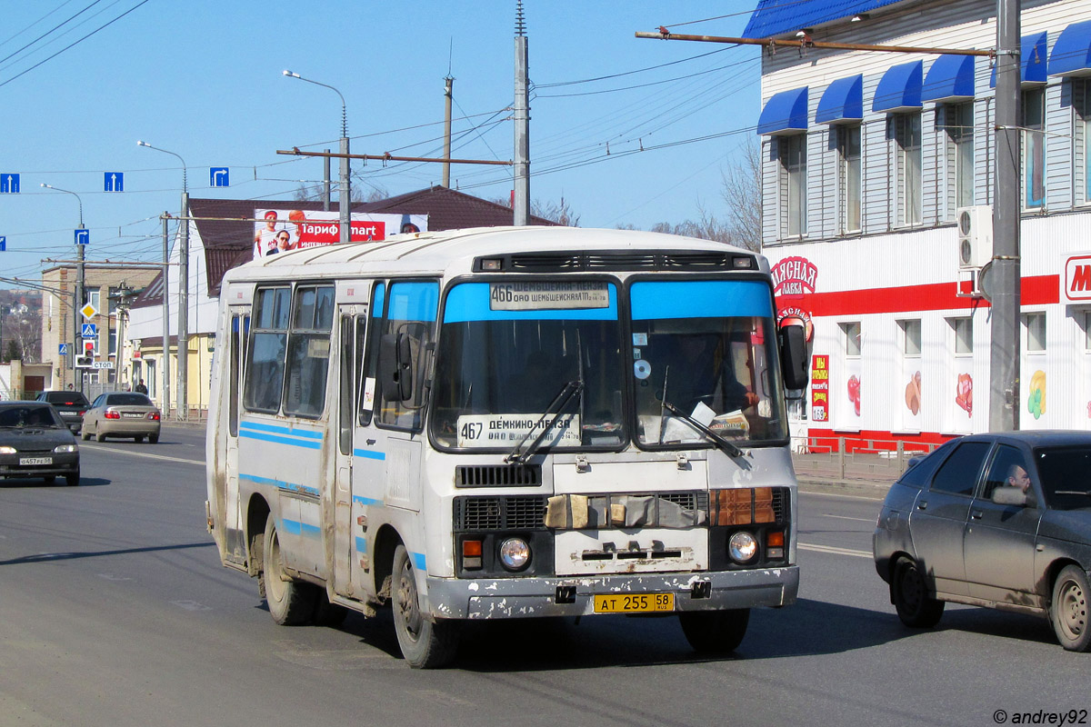 Пензенская область, ПАЗ-32054 № АТ 255 58