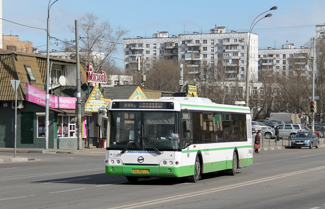 Москва, ЛиАЗ-5292.21 № 10402