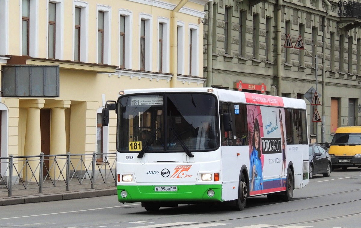 Sankt Petersburg, LiAZ-5293.60 Nr. 3628