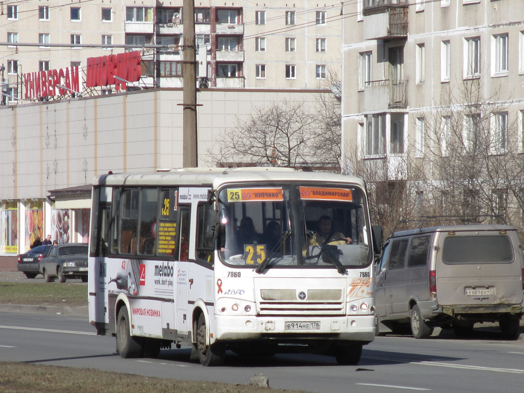 Санкт-Петербург, ПАЗ-320412-05 № 7860