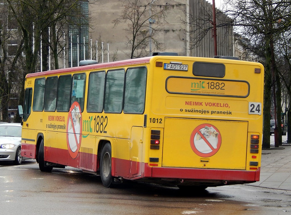 Литва, Scania CN113CLB № 1012