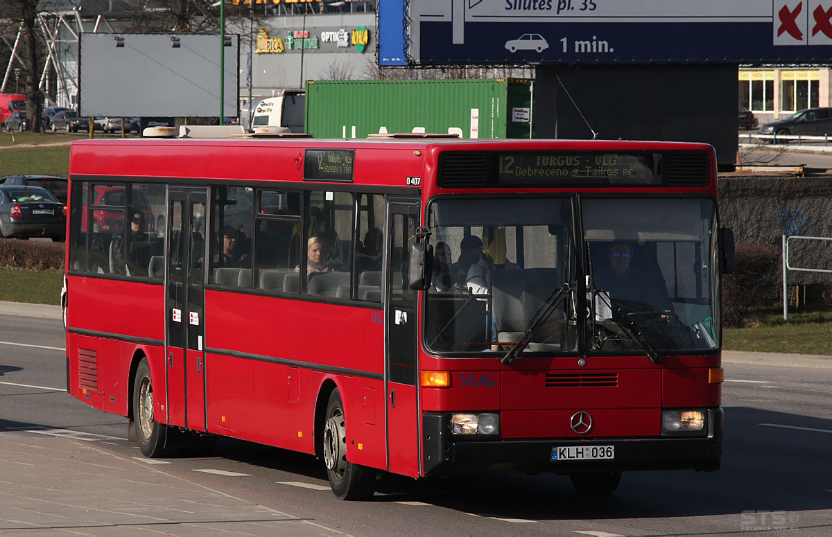 Литва, Mercedes-Benz O407 № 58