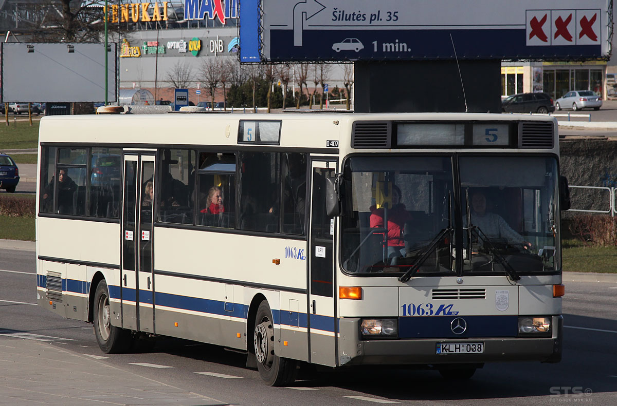 Литва, Mercedes-Benz O407 № 63