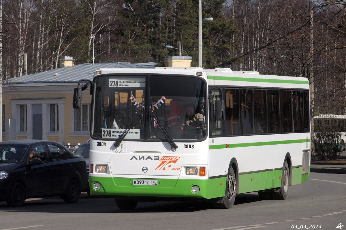 Sankt Petersburg, LiAZ-5293.60 Nr. 3808