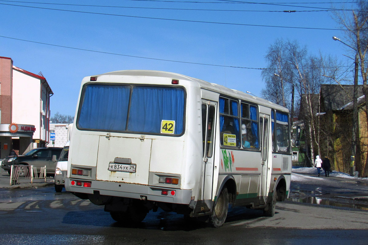 Архангельская область, ПАЗ-32054 № К 834 УК 29