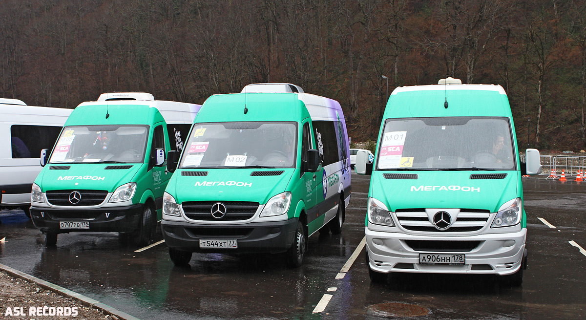 Μόσχα, Luidor-22360C (MB Sprinter) # Т 544 ХТ 77; Saint Petersburg, Mercedes-Benz Sprinter W906 515CDI # А 906 НН 178