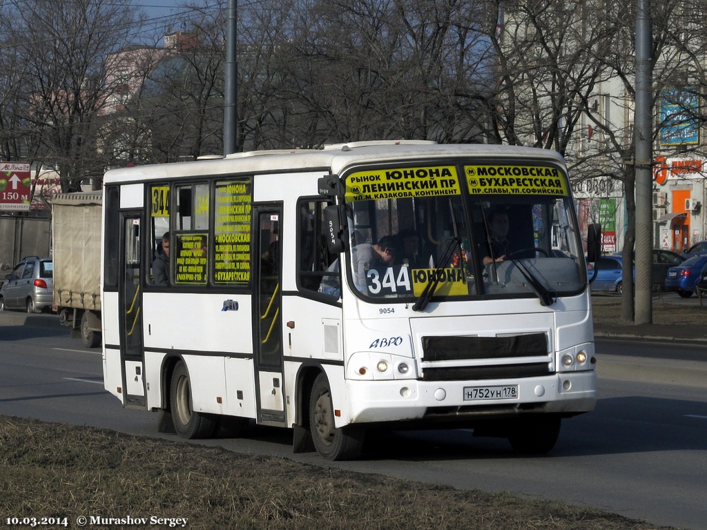 Санкт-Петербург, ПАЗ-320402-05 № 9054