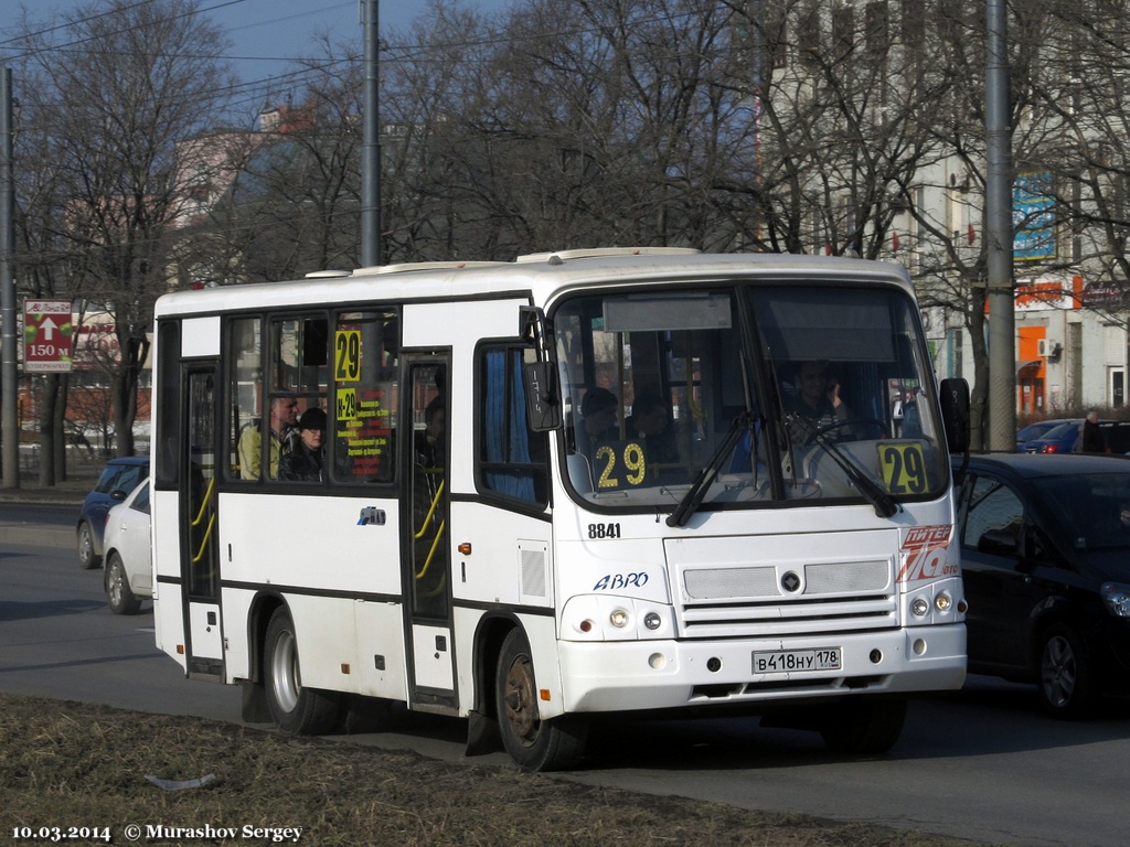 Санкт-Петербург, ПАЗ-320402-05 № 8841